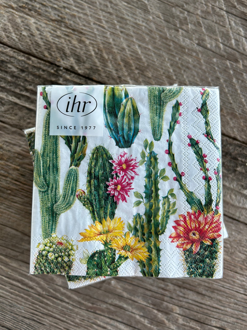 Blooming Cactus Cocktail Napkins